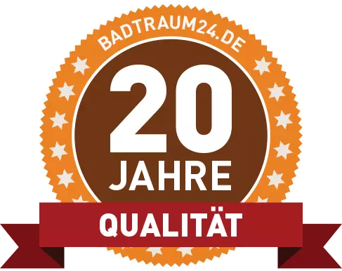 20 Jahre Qualität badge